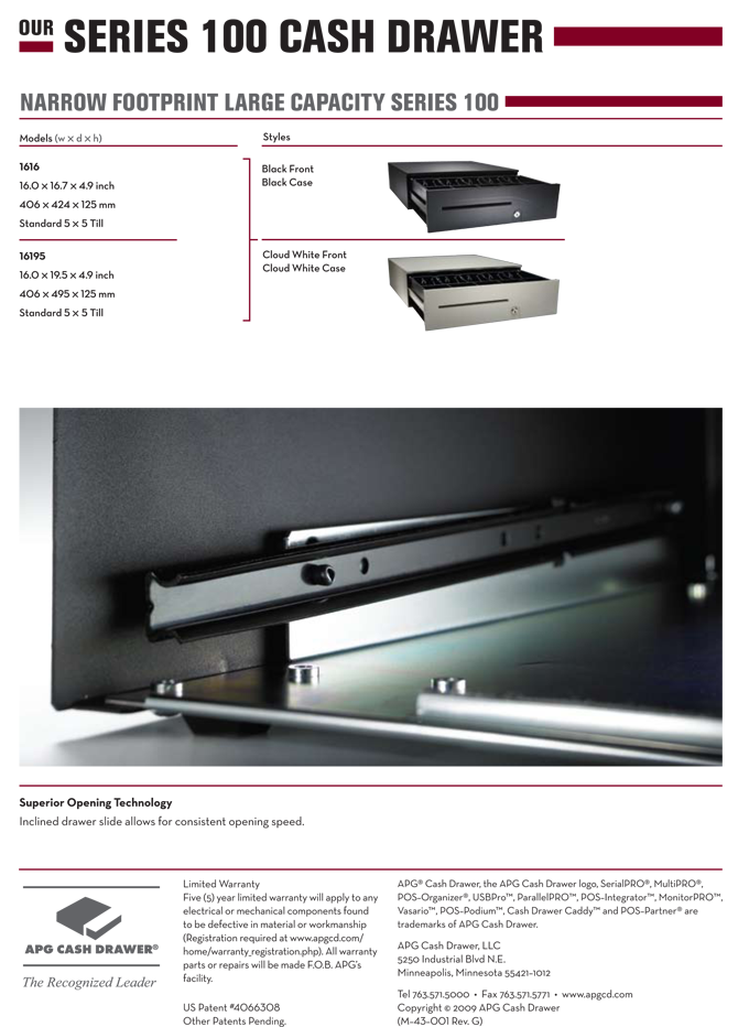 Posregister Com Apg Series 100 Cash Drawers